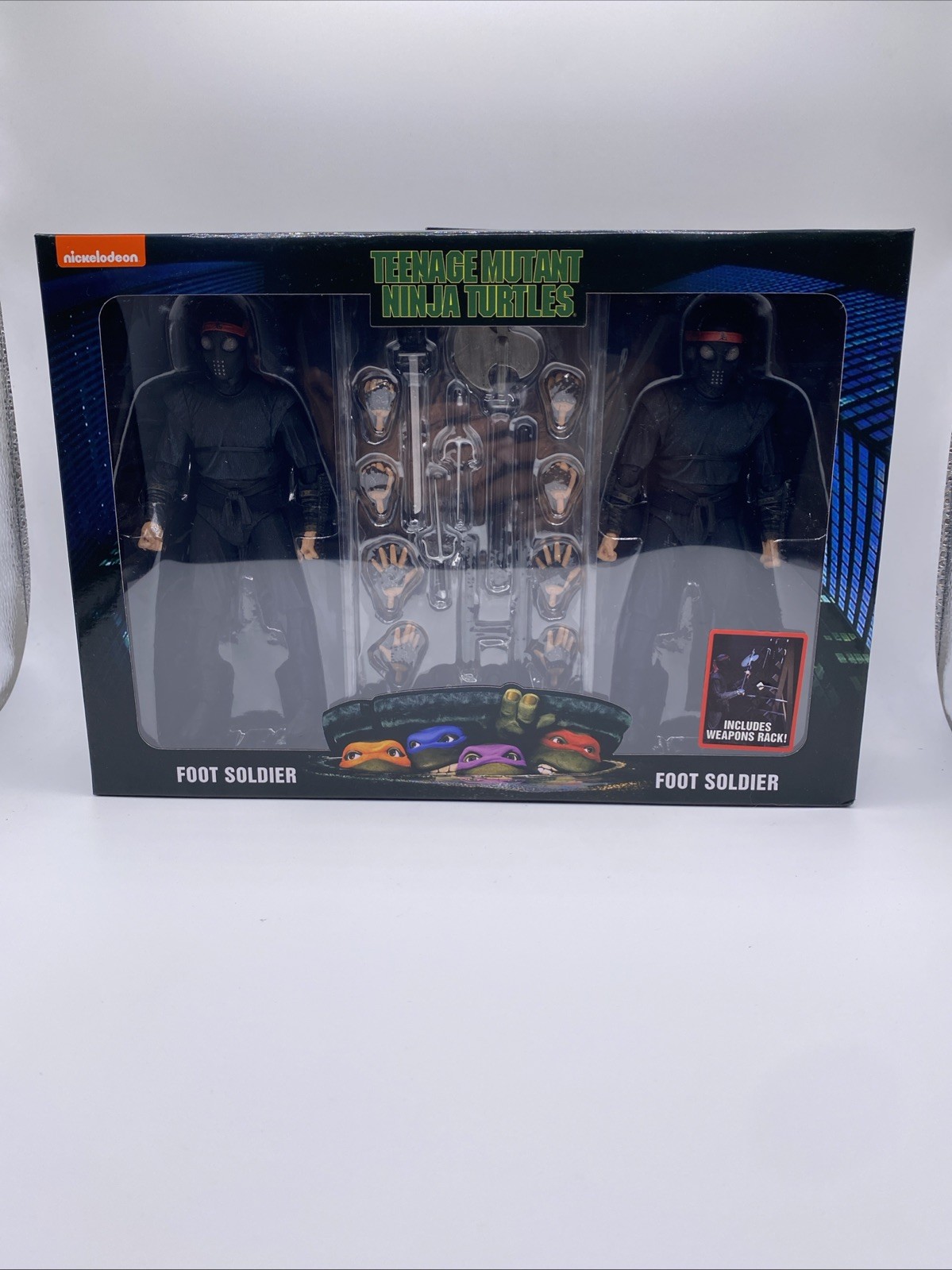 NECA Teenage Mutant Ninja Turtles II Secret of the Ooze Foot Soldiers 2 Pack NIB