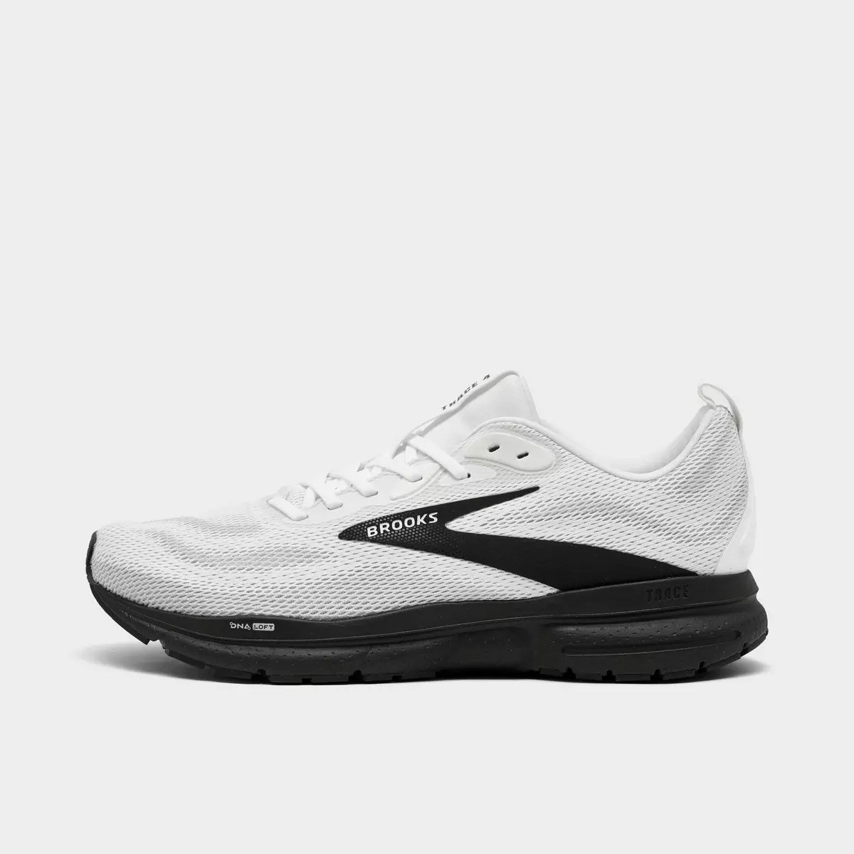 Brooks Trace 4 Running Shoes Bright White/Oyster/Black 1104521D169 Men sz 7.5-13