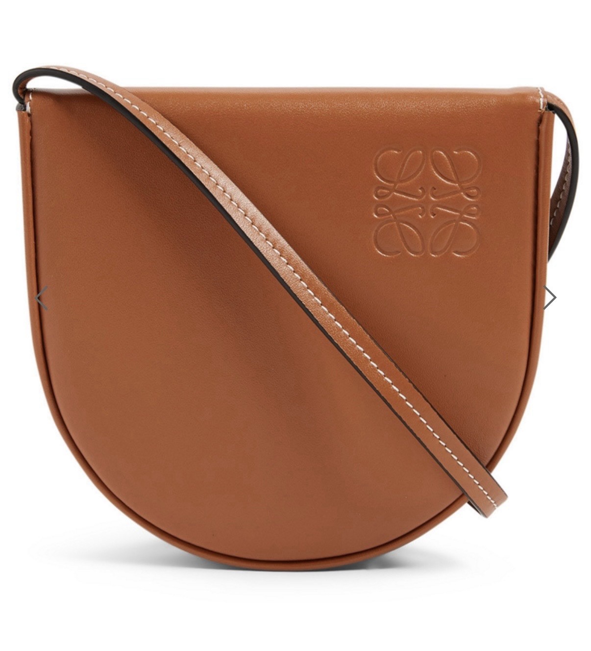 Loewe Mini Calfskin Heel Pouch In Brown