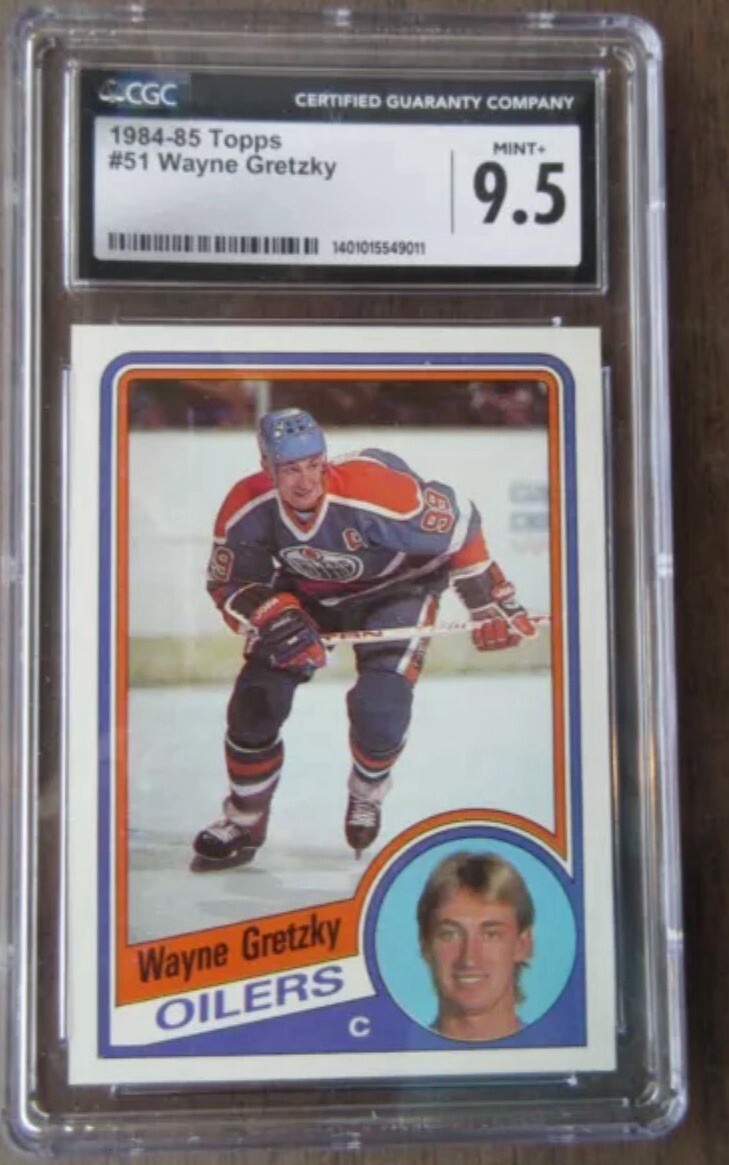1984 Topps Wayne Gretzky CGC 9.5 Card #51 NHL Oilers 1984 Topps Wayne Gretzky CGC 9.5 Card #51 NHL Oilers