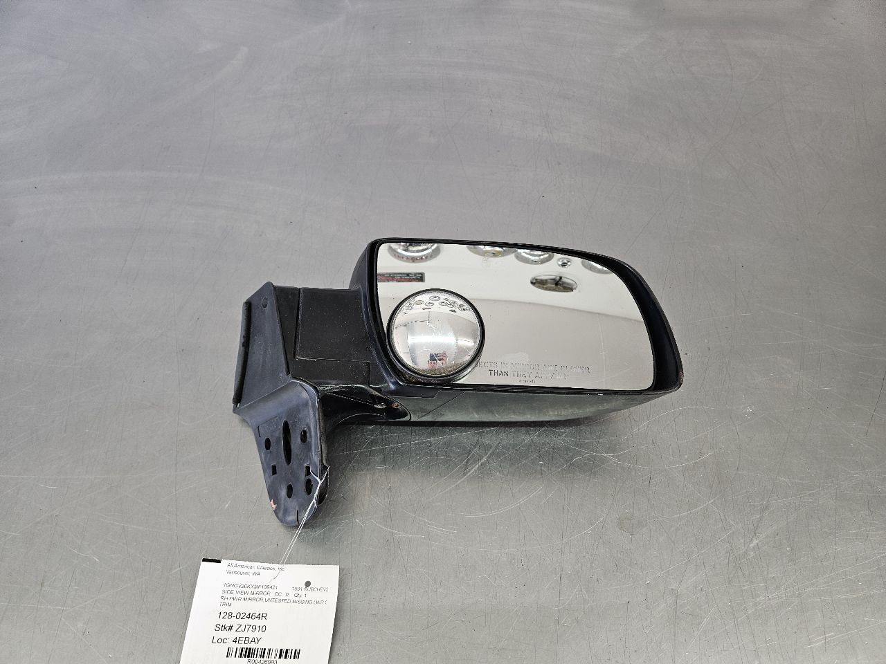 1990-91 Chevrolet Suburban, Truck Power Side View Mirror Assembly, Right RH Side