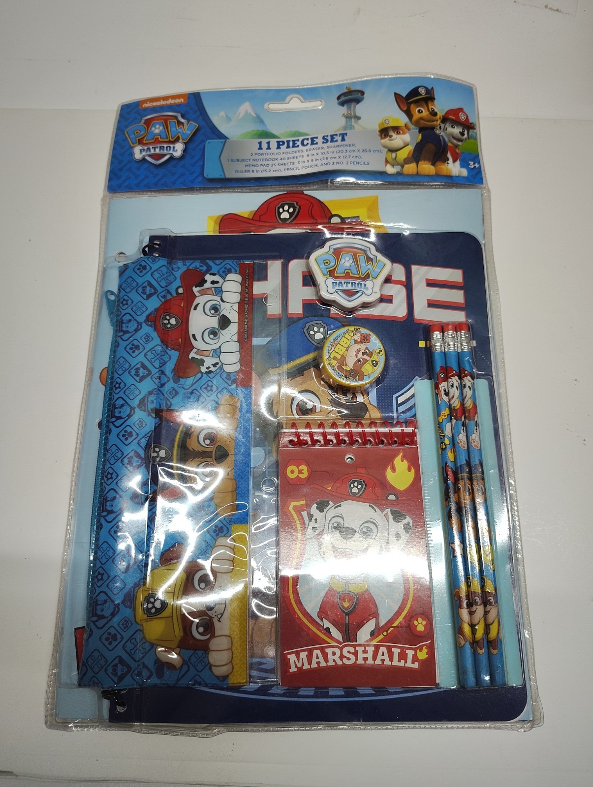 Stationery Set - Paw Patrol Value Pack 11pcs Study Pencil Case Set School NEW