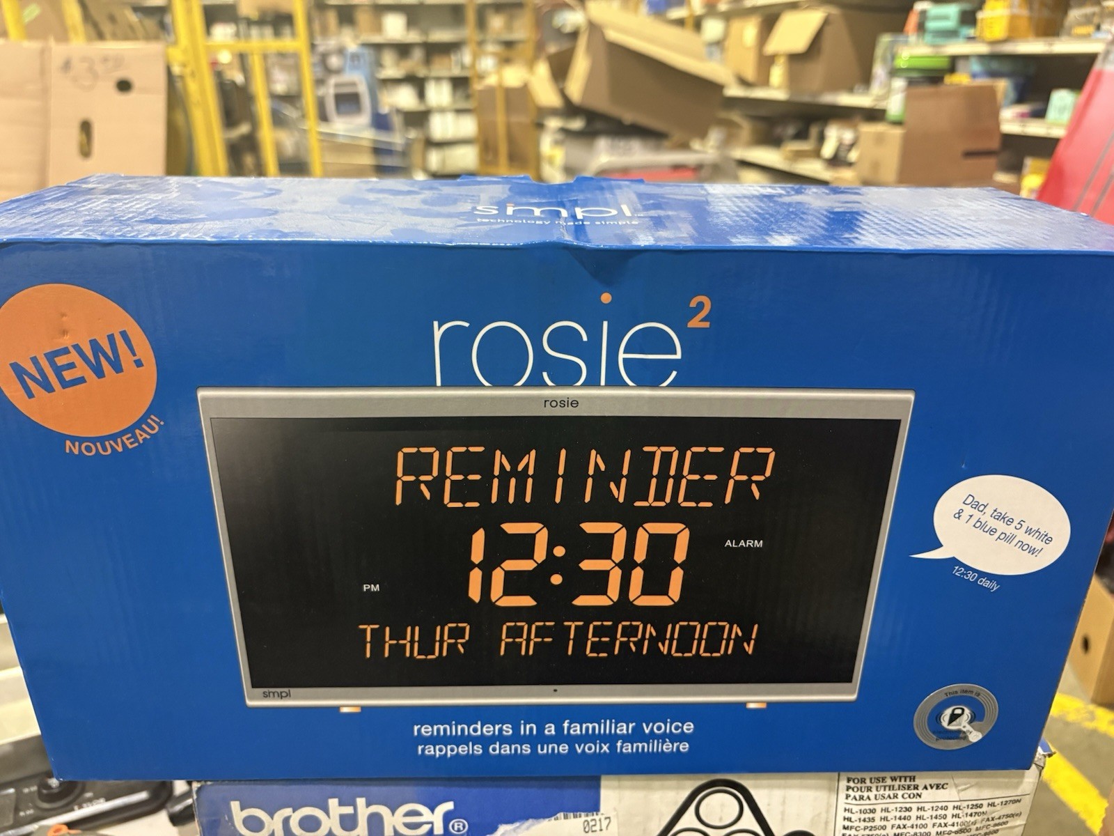 SiMPL Rosie 2 Voice Reminder Day Clock Talking Alarm – NEW Open Box – MPN 58061 SiMPL Rosie 2 Voice Reminder Day Clock Talking Alarm – NEW Open Box – MPN 58061