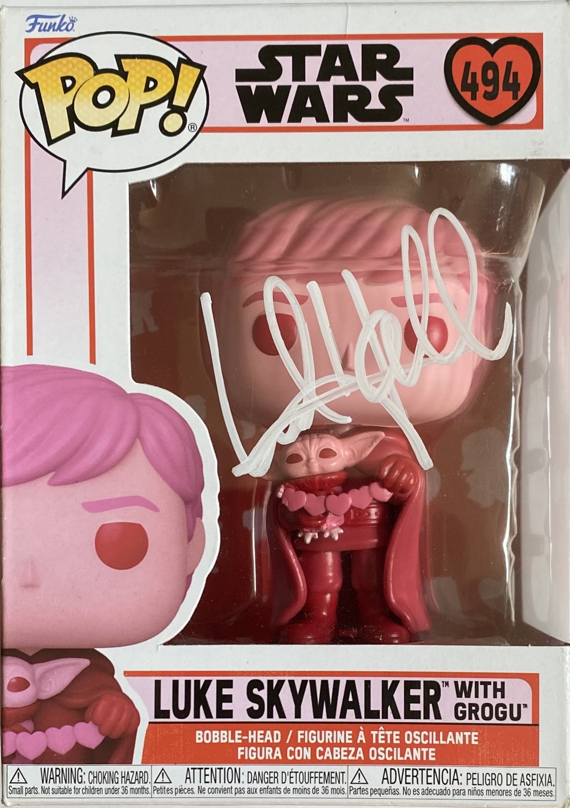 MARK HAMILL AUTOGRAPHED SIGNED LUKE SKYWALKER STAR WARS FUNKO POP #494 MARK HAMILL AUTOGRAPHED SIGNED LUKE SKYWALKER STAR WARS FUNKO POP #494
