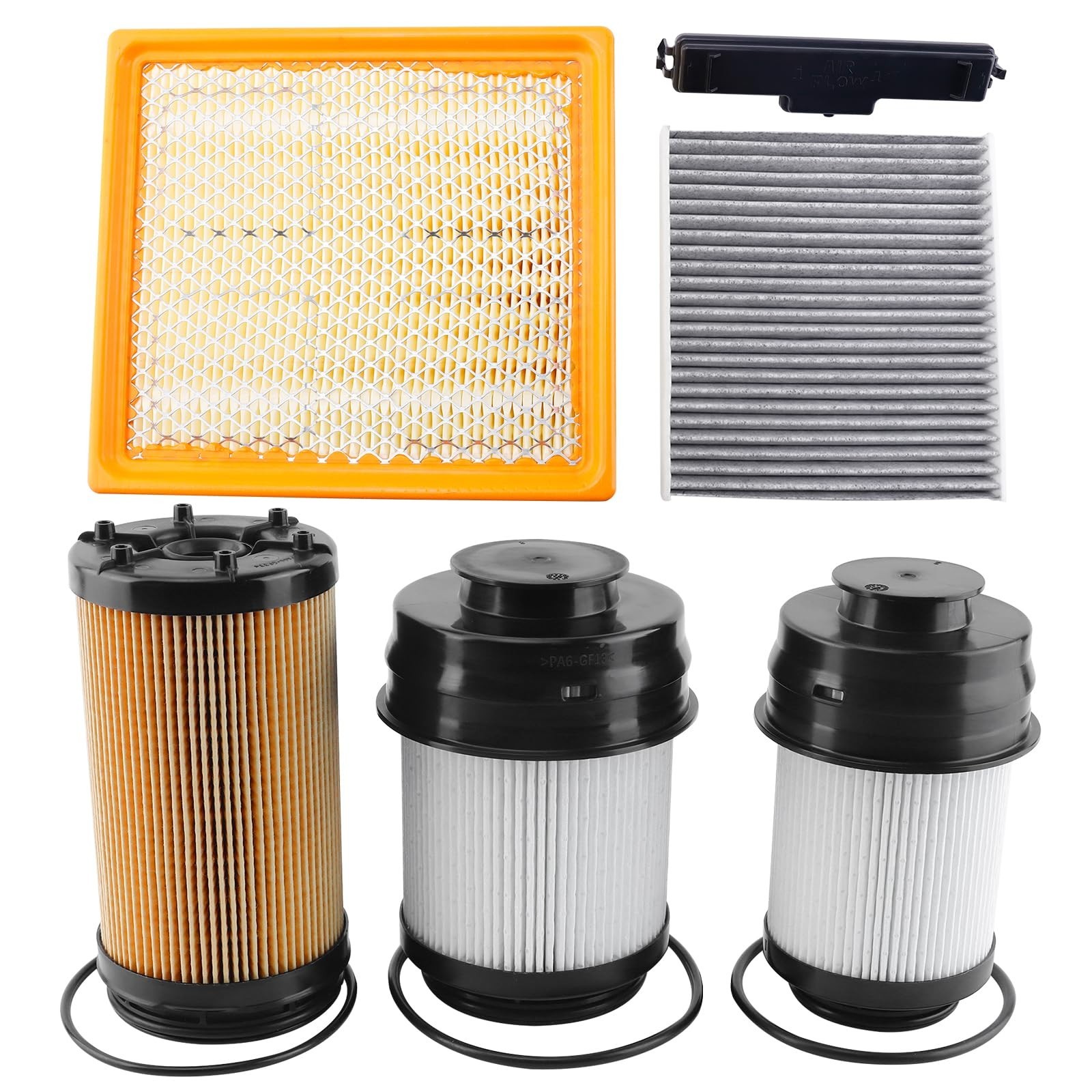 5pcs Filter Kit for 2025-2026 6.7L Cummins Ram 2500 3500 4500 5500 Complete kit 