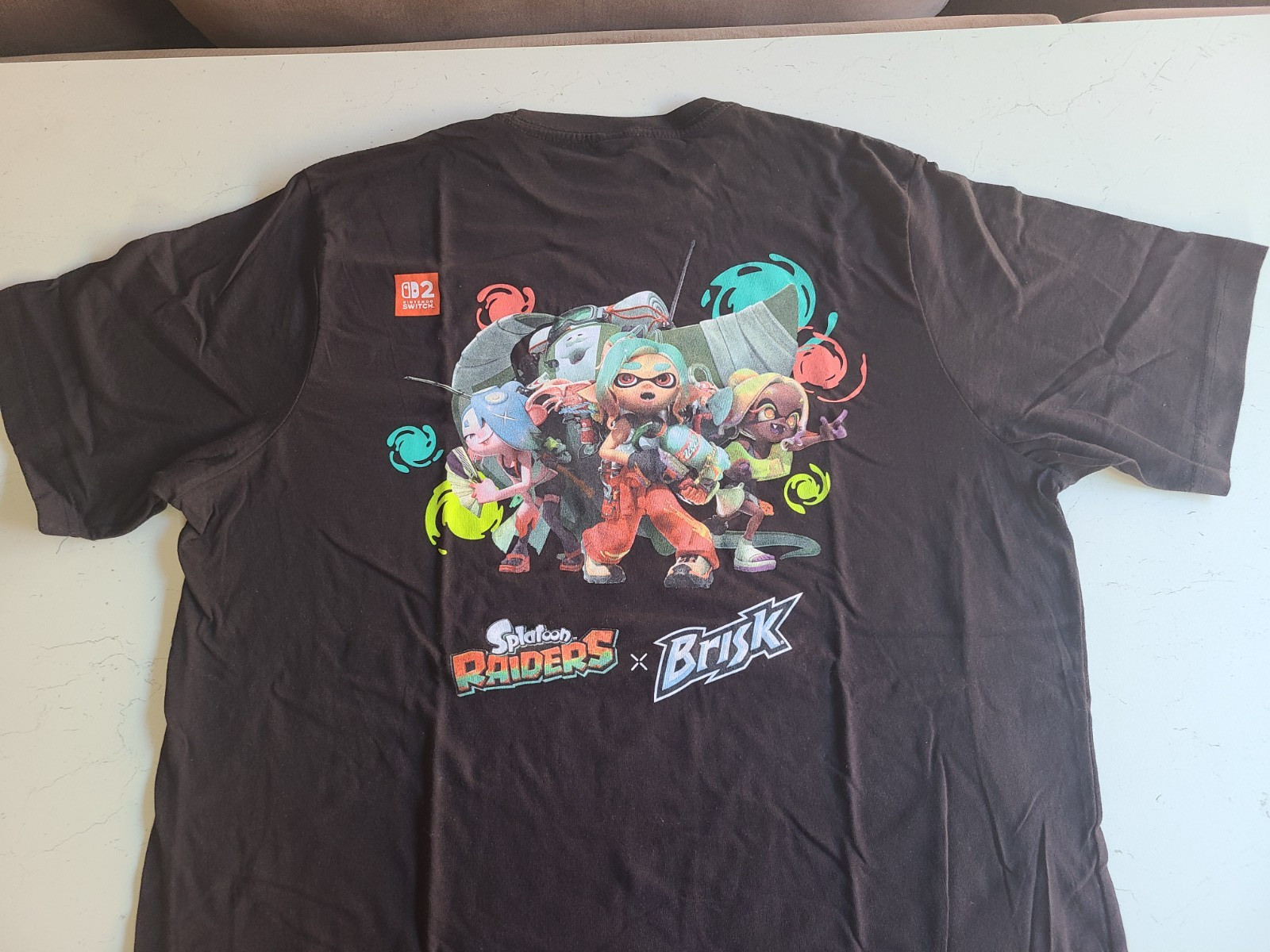 NEW SDCC San Diego Comic Con 2026 Splatoon Raiders X Brisk XL T-Shirt Shirt