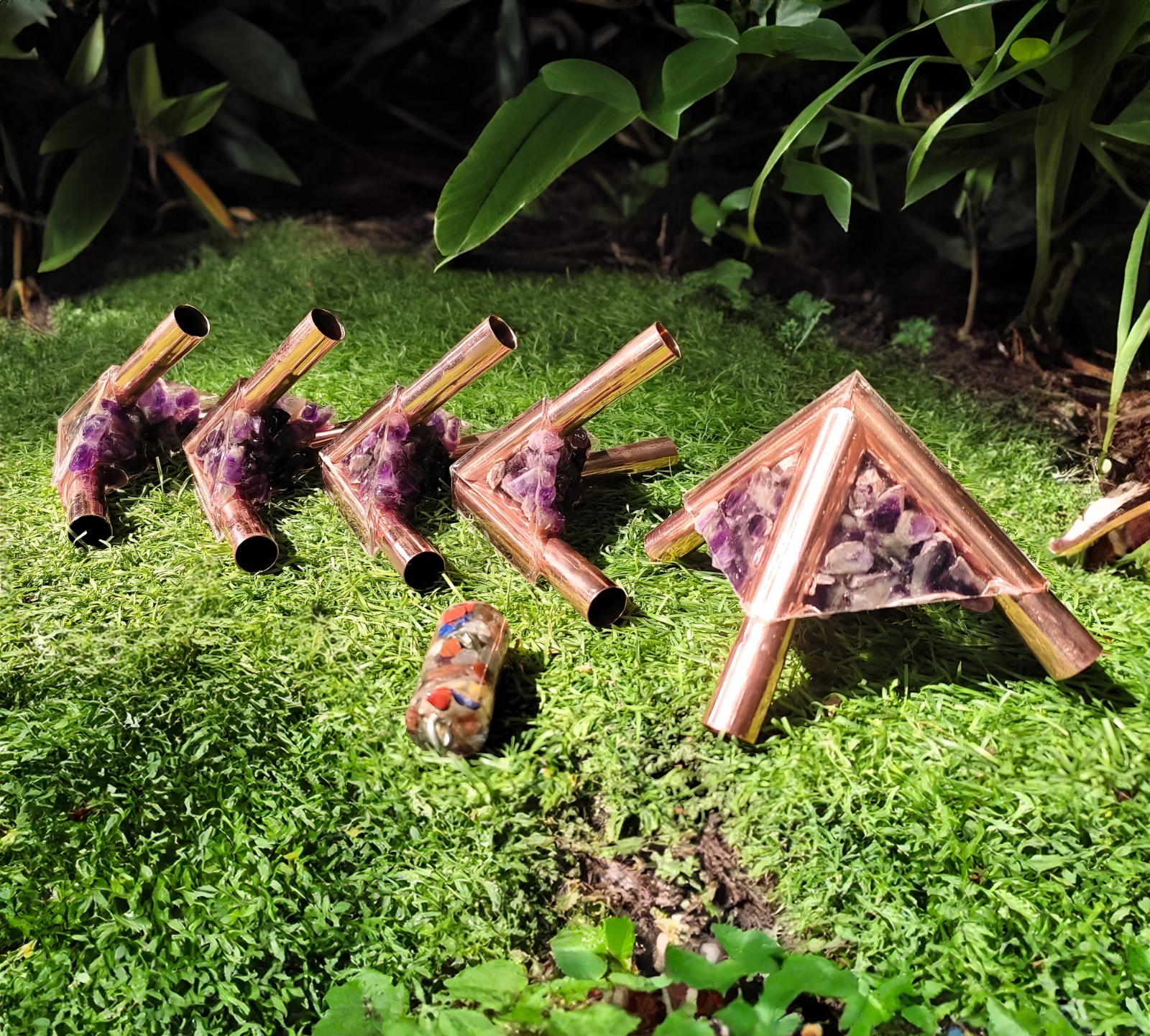 Giza Copper Orgonite Meditation Pyramid Connector Kit (12mm) Without Copper Rods Giza Copper Orgonite Meditation Pyramid Connector Kit (12mm) Without Copper Rods