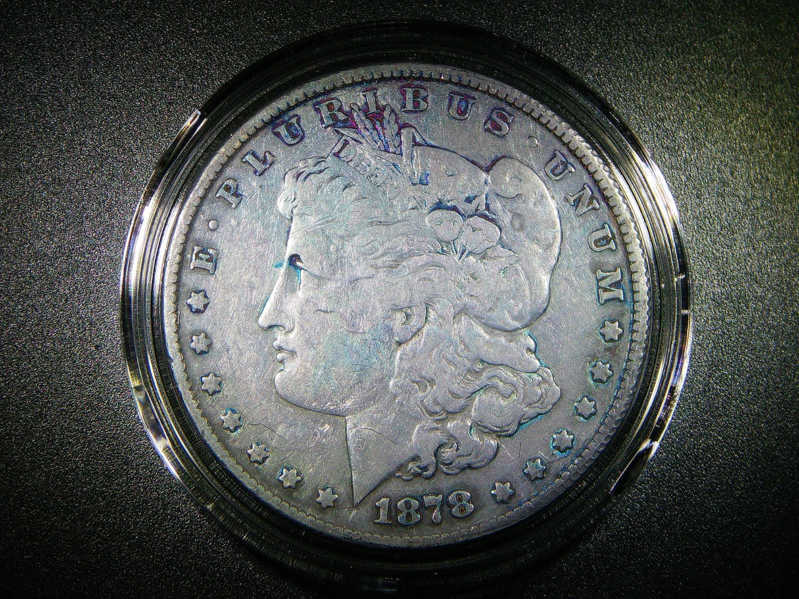 FINE/VF 1878 7 TF MORGAN SILVER DOLLAR BEAUTIFULLY TONED COLLECTOR GRADE M-2145