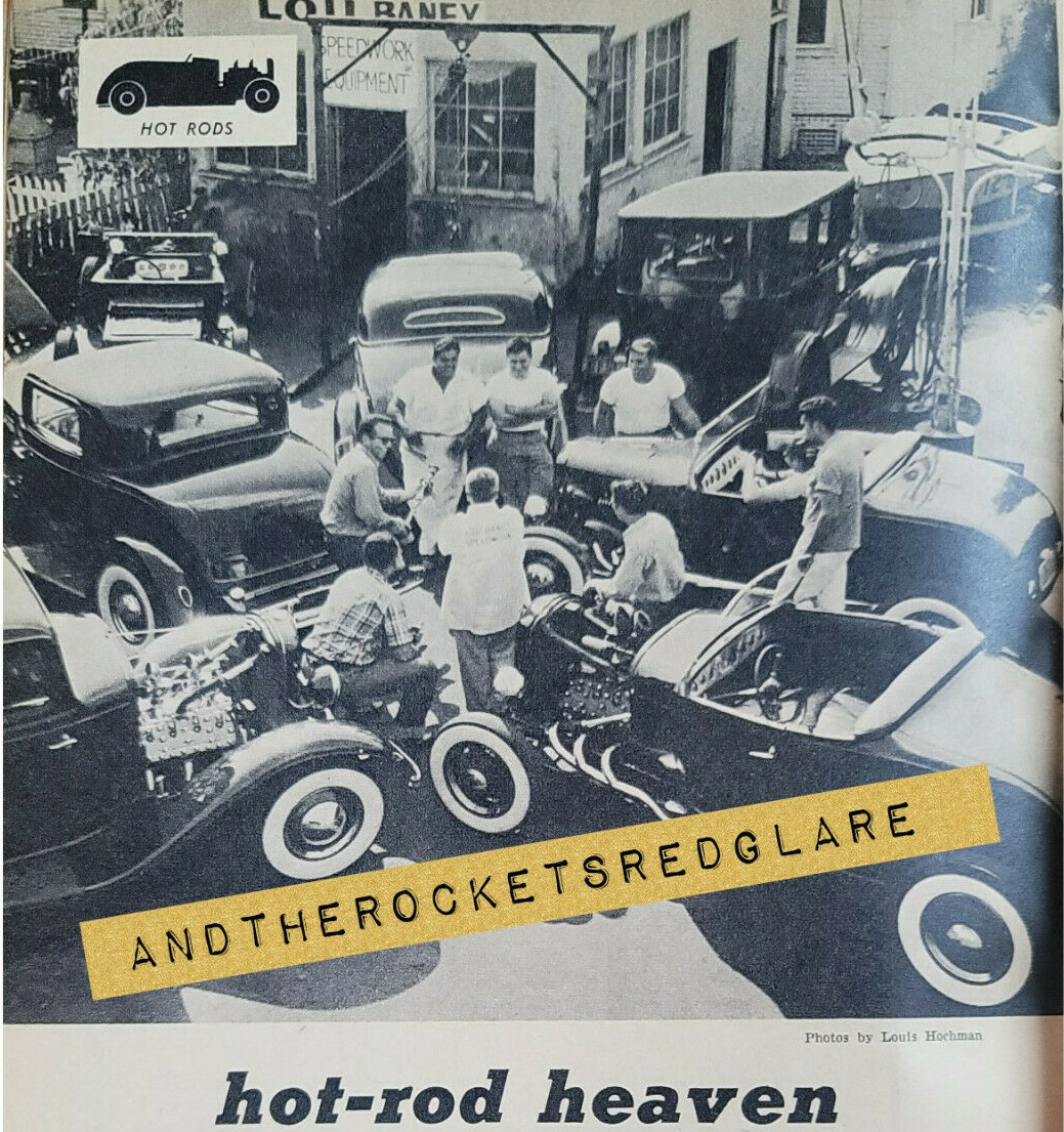 1951 HOT RODs rAce sports cArs BONNEVILLE rAcing vtg FlAtheAds sccA sctA Auto V8