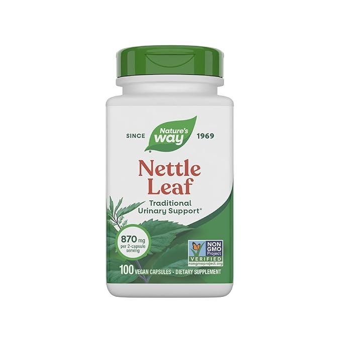 Nature s Way Nettle Leaf Herb Supplement 100 Veg Caps 870mg Per Serving TRU-ID Nature s Way Nettle Leaf Herb Supplement 100 Veg Caps 870mg Per Serving TRU-ID