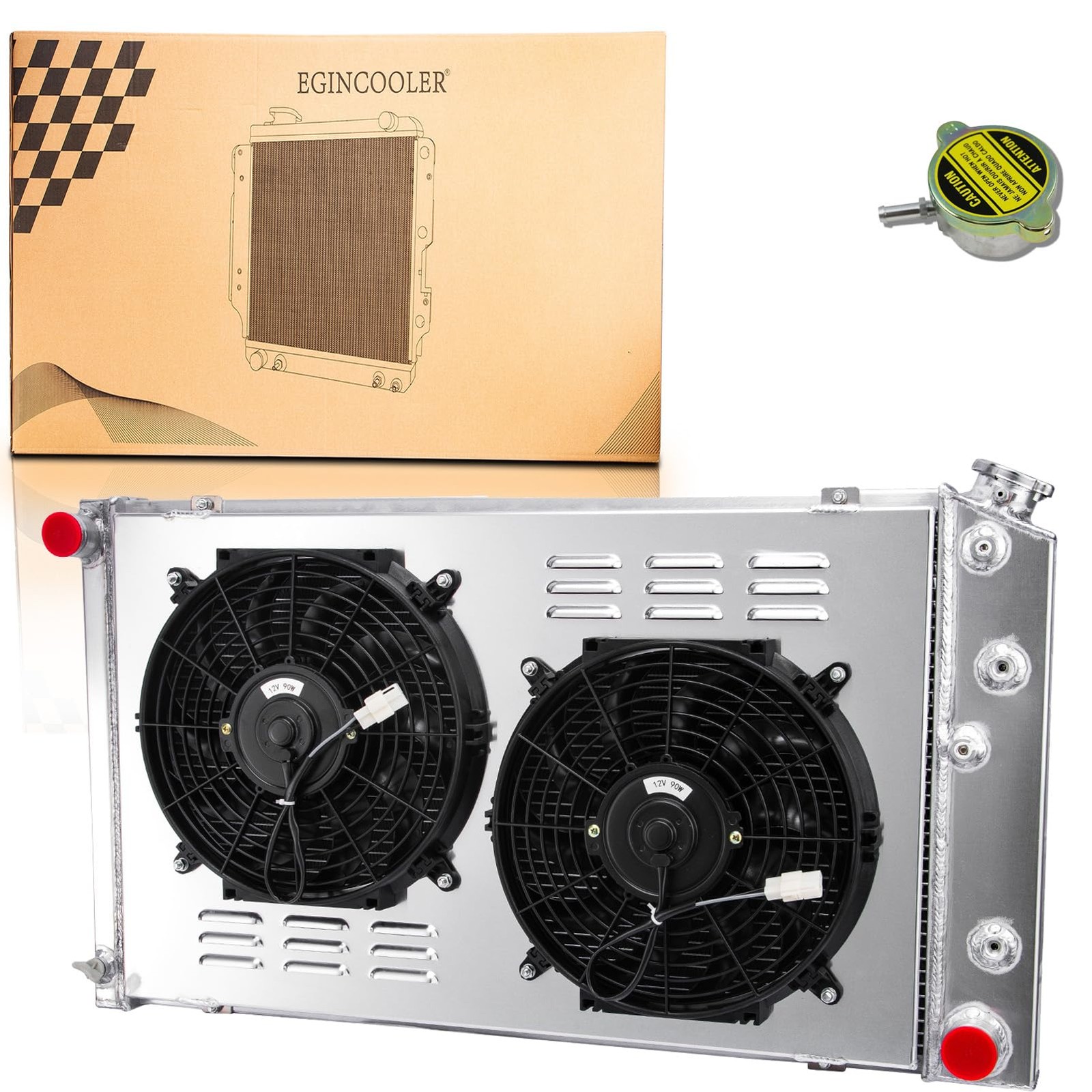 CU161 3 Row Core Aluminum Radiator for Chevy GMC Buick Pontiac 1971 1990
