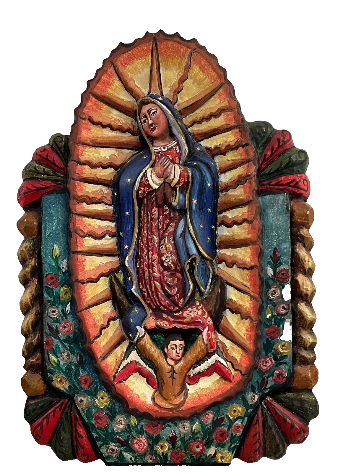 Retablo Nuestra Senora De Guadalupe By Richard Rivera 2001 12x17