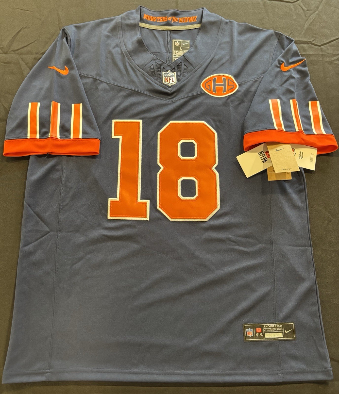 Caleb Williams #18 F.U.S.E. NEW 2026 Rivalries Limited Stitched Jersey Size L Caleb Williams #18 F.U.S.E. NEW 2026 Rivalries Limited Stitched Jersey Size L
