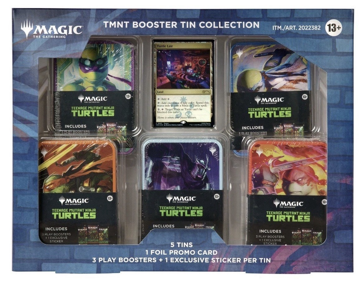 MTG Teenage Mutant Ninja Turtles Universes Beyond 5 Tin Booster Box Bundle