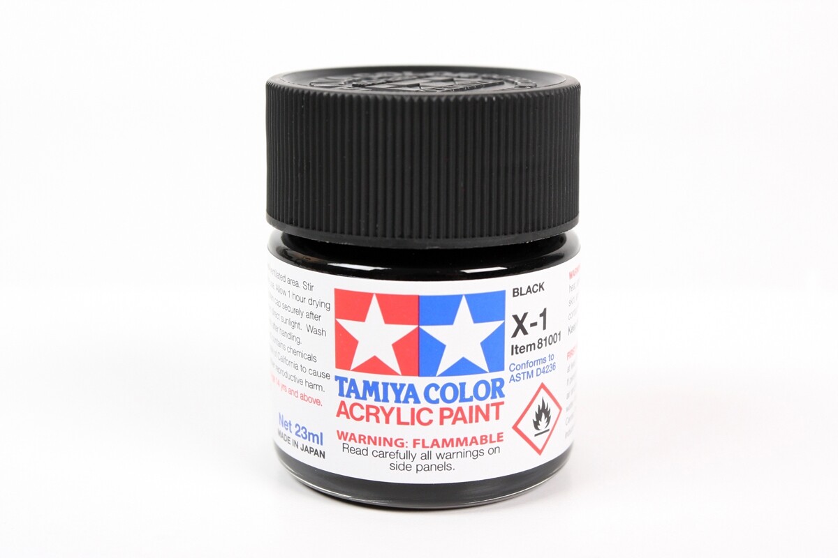 Tamiya Acrylic Paints 10ml Mini and 23ml X1-X34 Gloss and XF1-XF93 Flat NEW