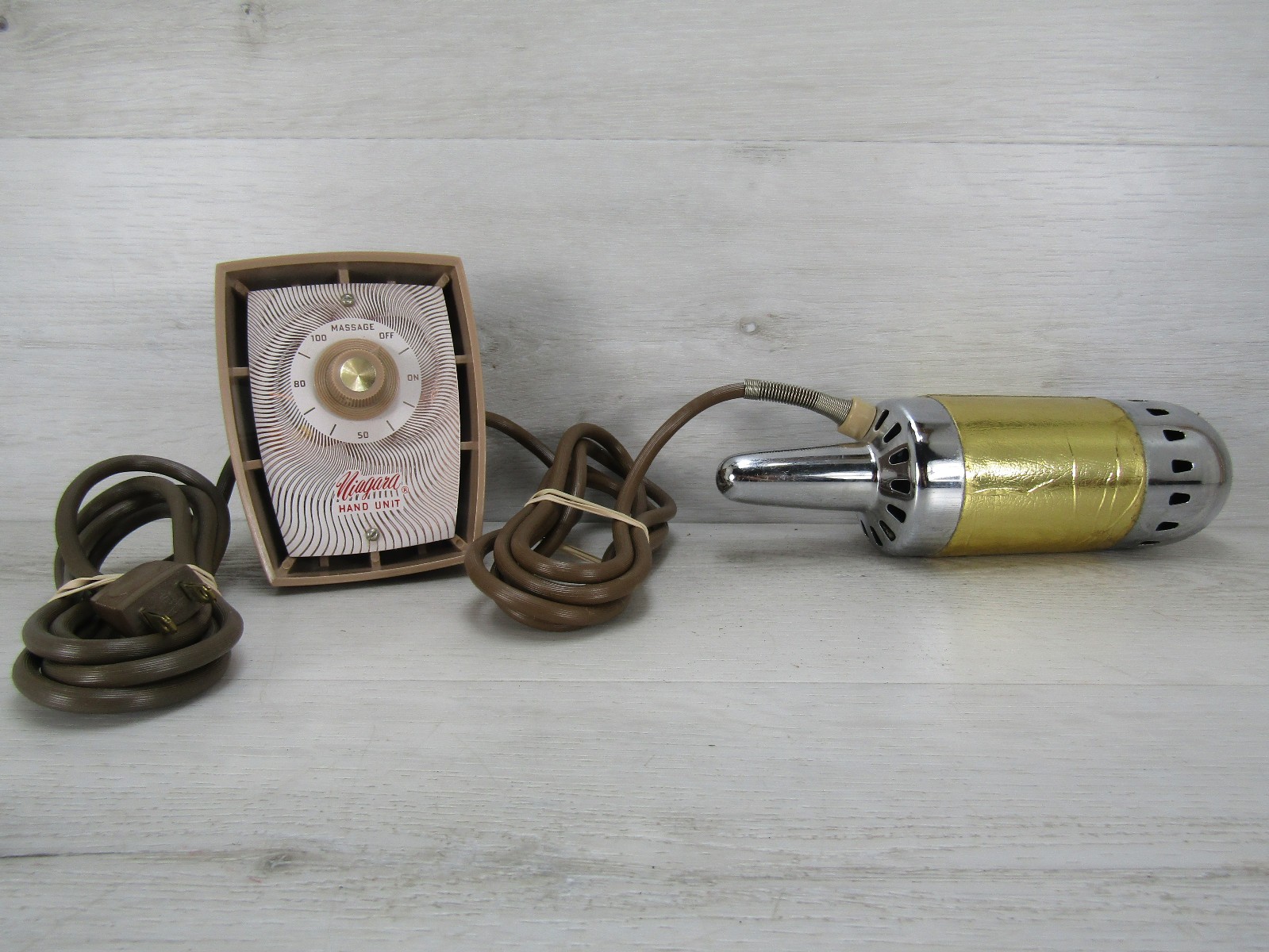 Vtg Niagara Vibrating Therapy Hand Unit Massager Model 11 Works Well Made in USA
