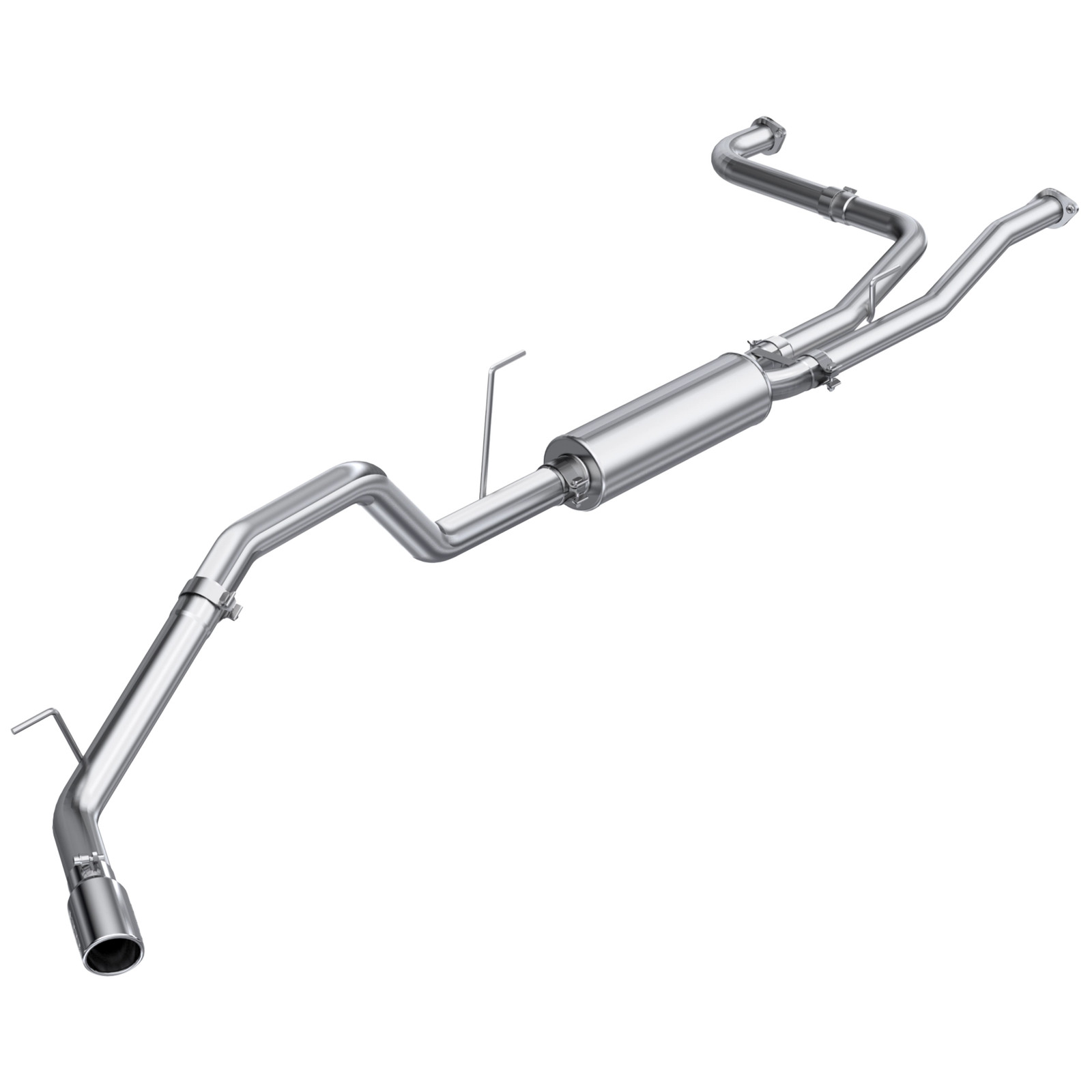 MBRP S5404AL ARMOR Lite Steel Cat Back Exhaust System Kit for 2004-15 Titan 5.6L