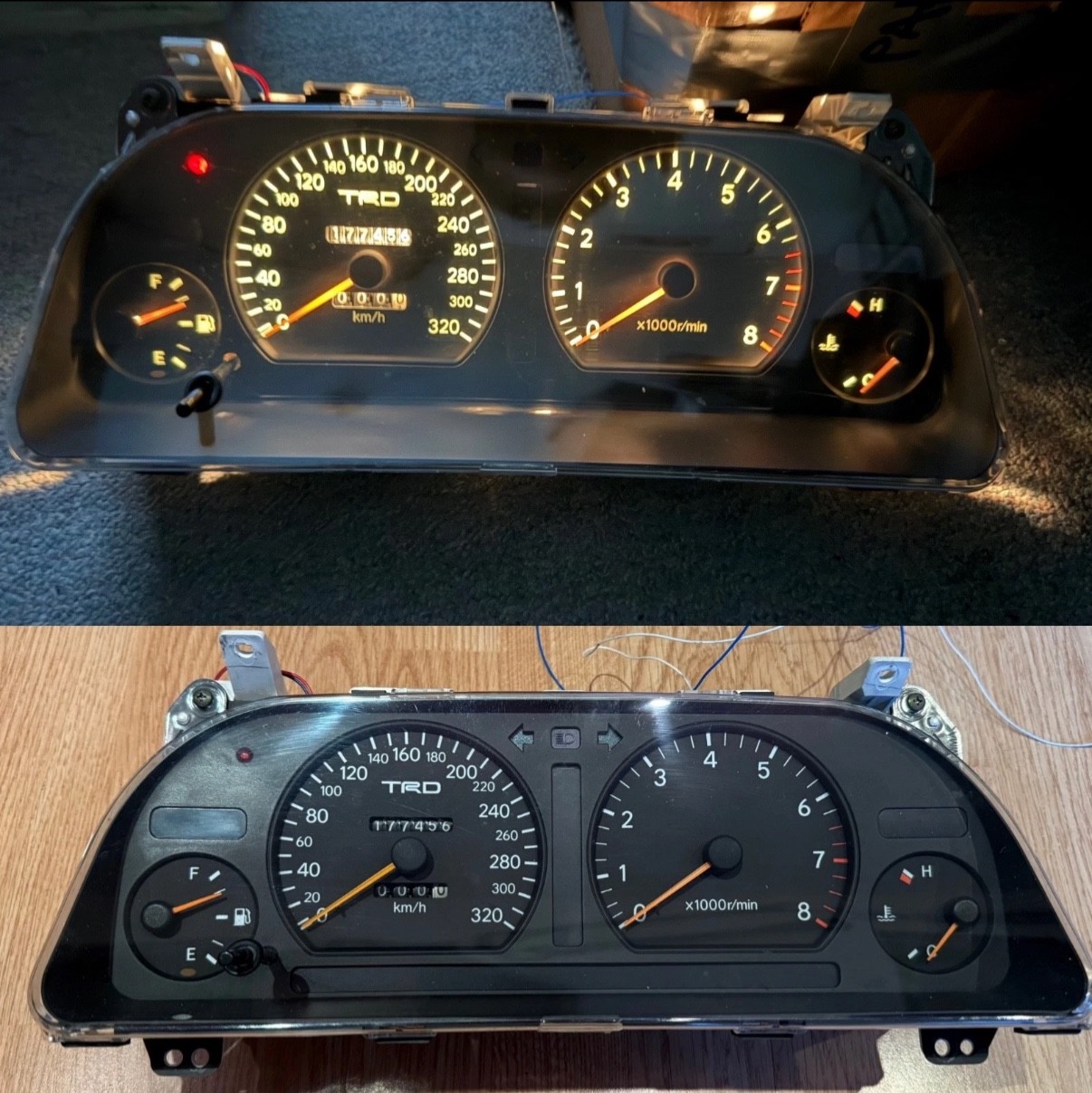 TRD CLUSTER METER TOYOTA CHASER TOURER V JZX90 DASH CRESTA MARK 2 RARE TOMS 90s