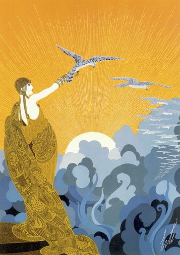 Wings of Victory 22x30 Art Deco Print by Erte