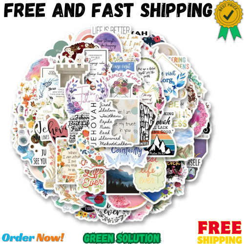 69Pcs JW.ORG Stickers Pack, Aesthetic Vinyl Waterproof Sticker Decals for Wat