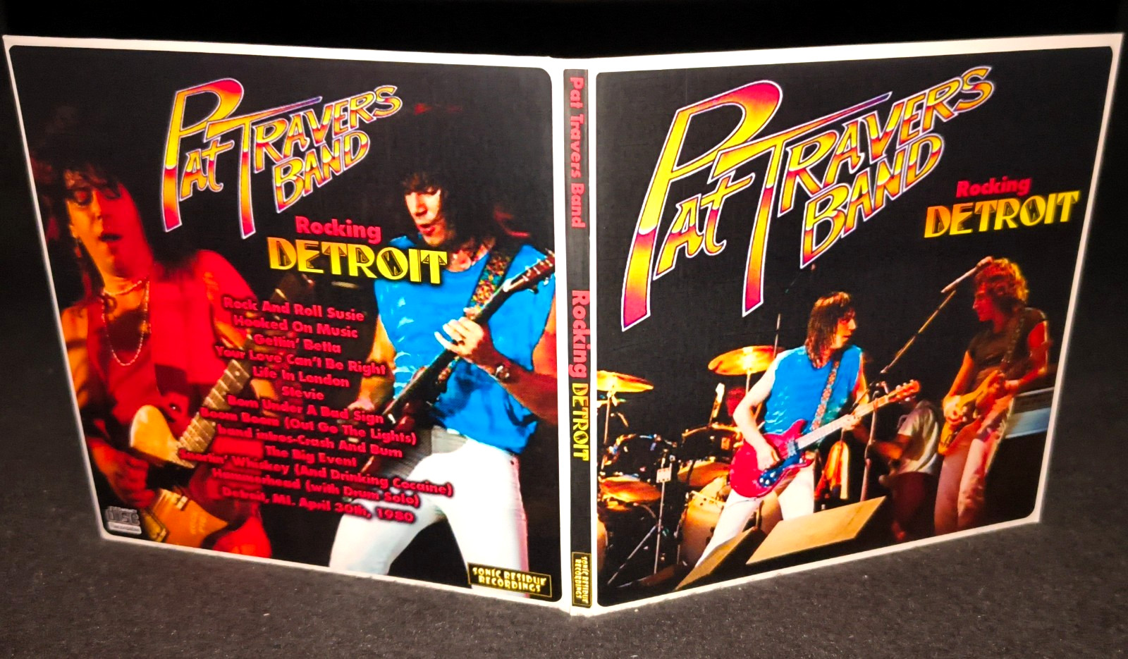 Pat Travers Band Detroit 1980 Gate Fold CD Package NEW