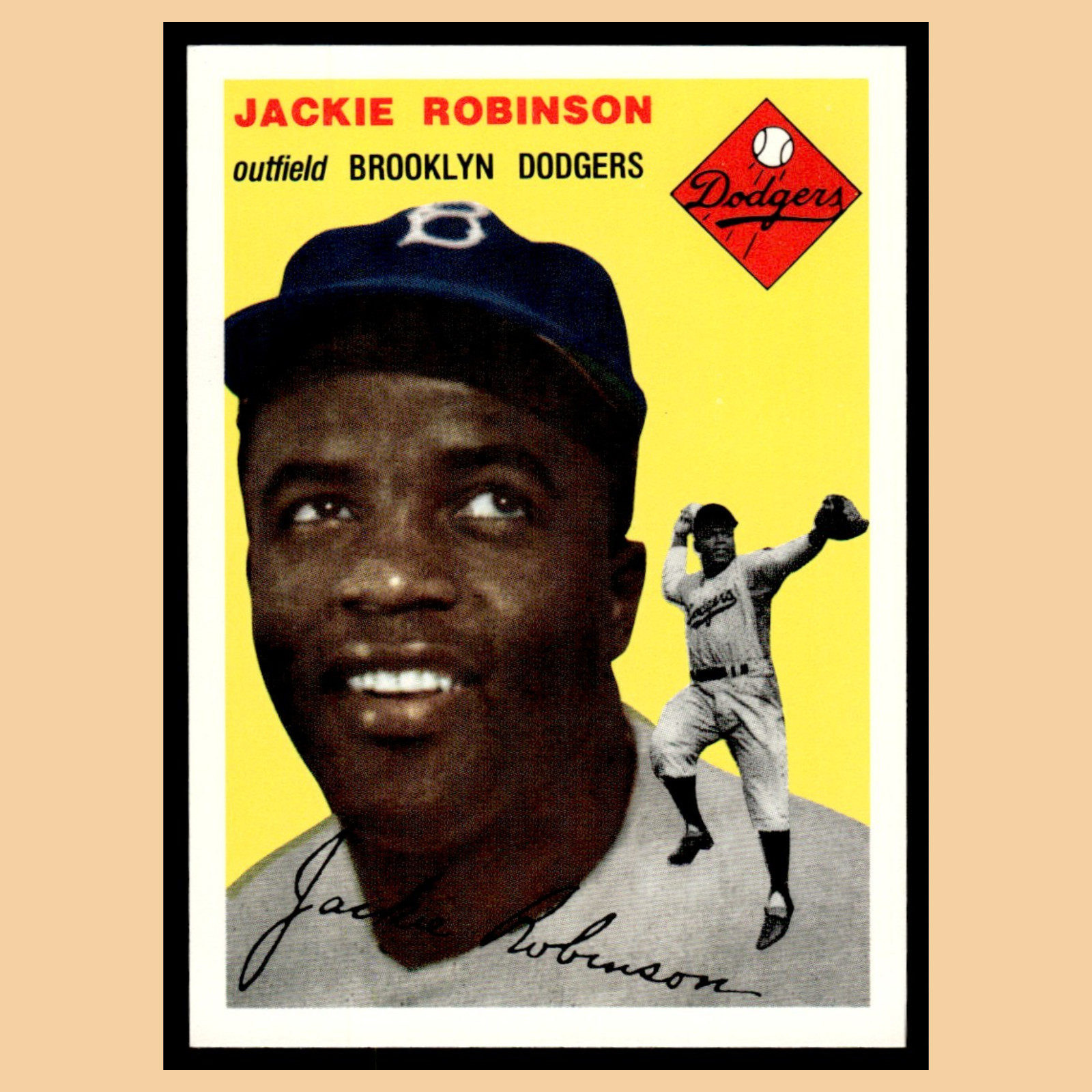 Jackie Robinson #10 1994 Topps Archives Brooklyn Dodgers Baseball Card MLB NM