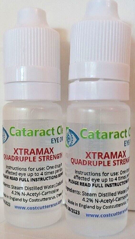 N-Acetyl-Carnosine Eye Drops 2% AND 4.2% – Natural Eye Care Solution 10ml x2