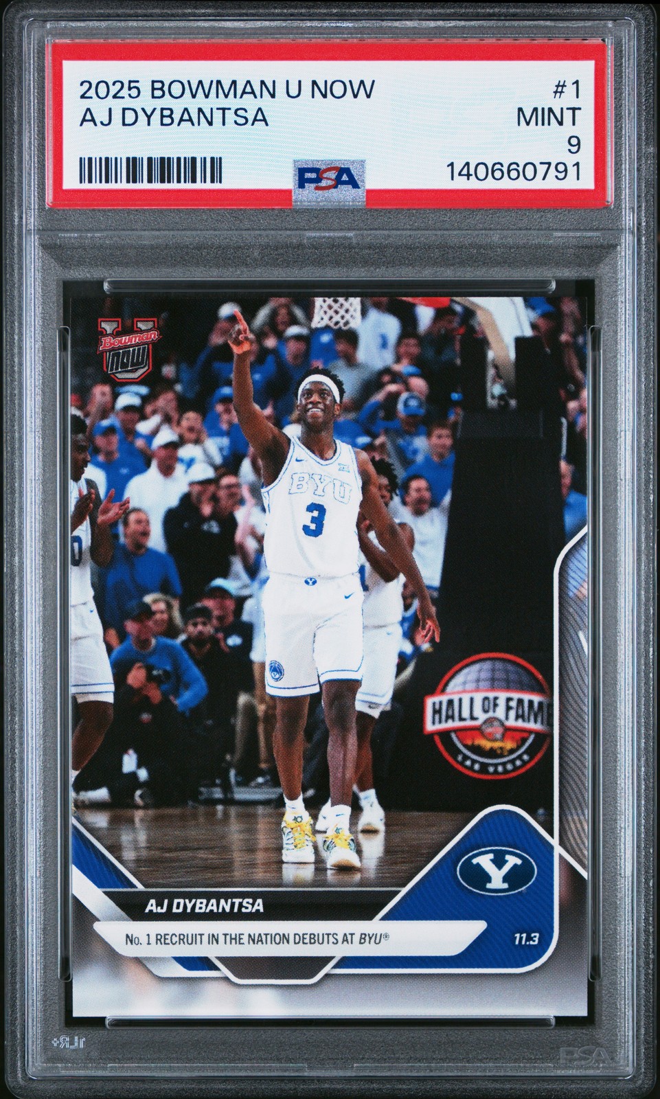 2025-26 Bowman U Now Aj Dybantsa PSA 9 #1