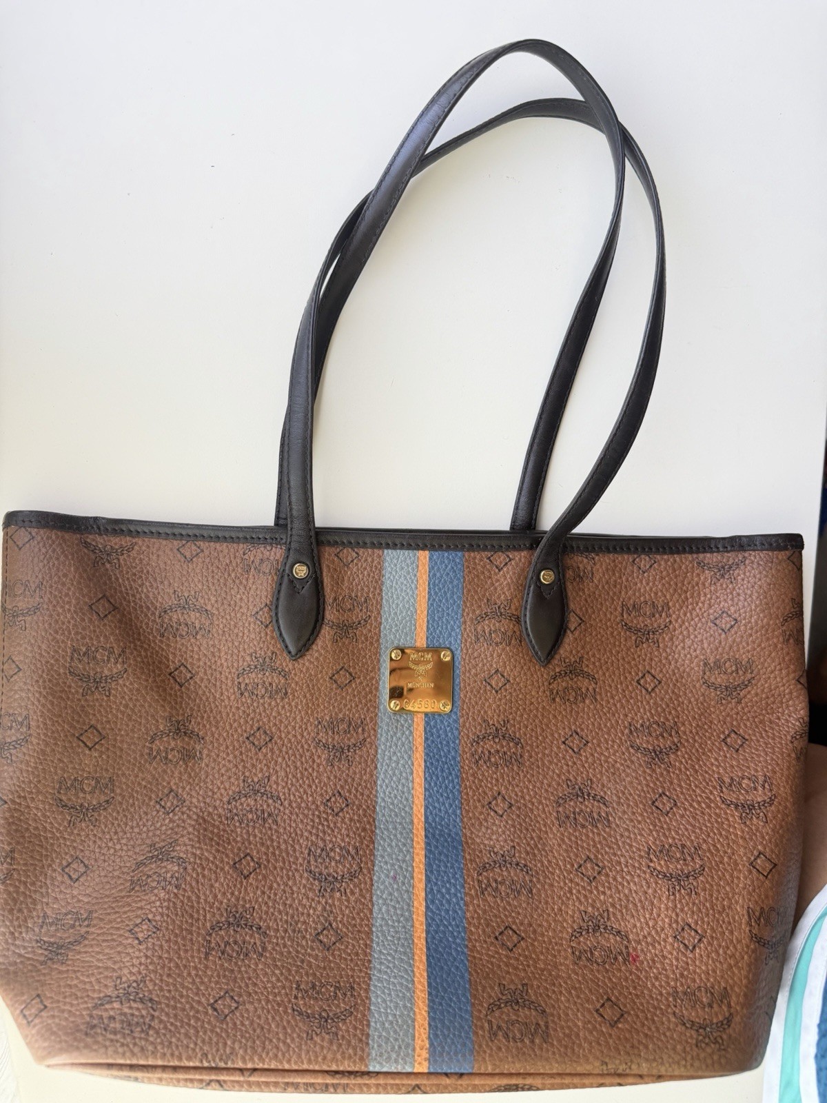 MCM Choco Brown Tote Small
