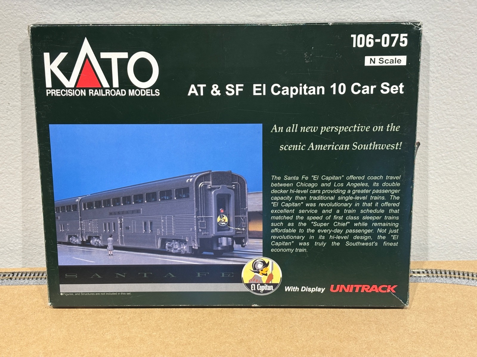 Kato N Scale AT&SF El Capitan 10 Car Set - 106-075