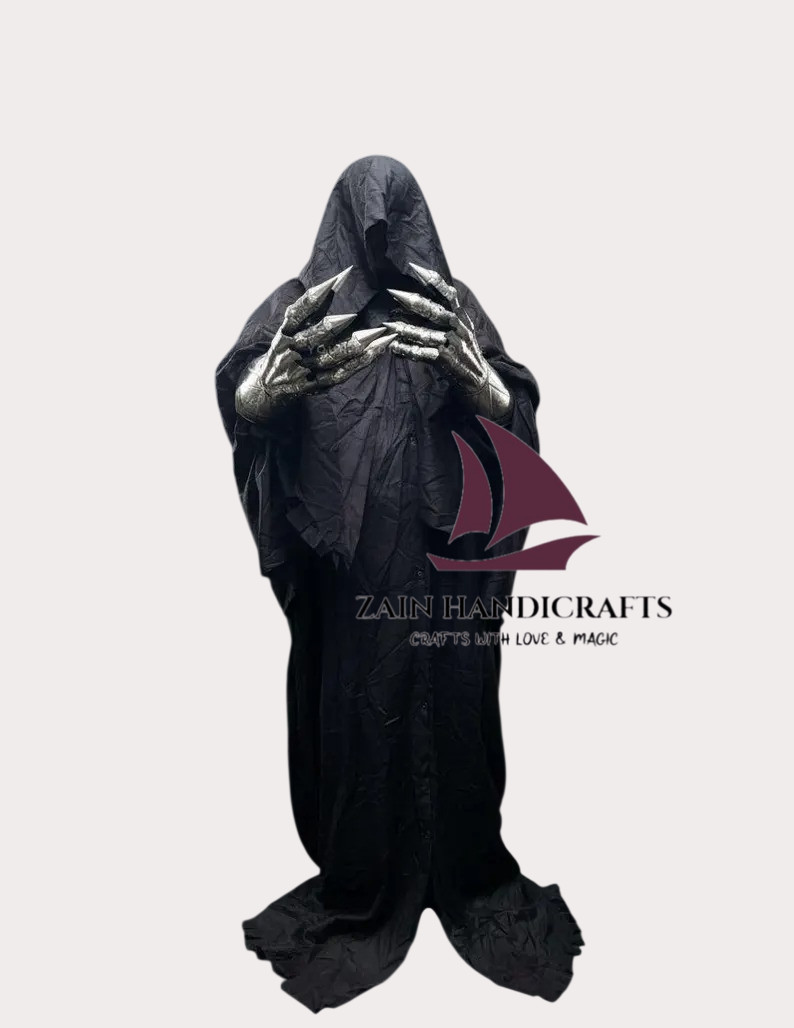 ZAIN Nazgûl Witch-King Armor Costume: Black Rider Halloween Cosplay Robes