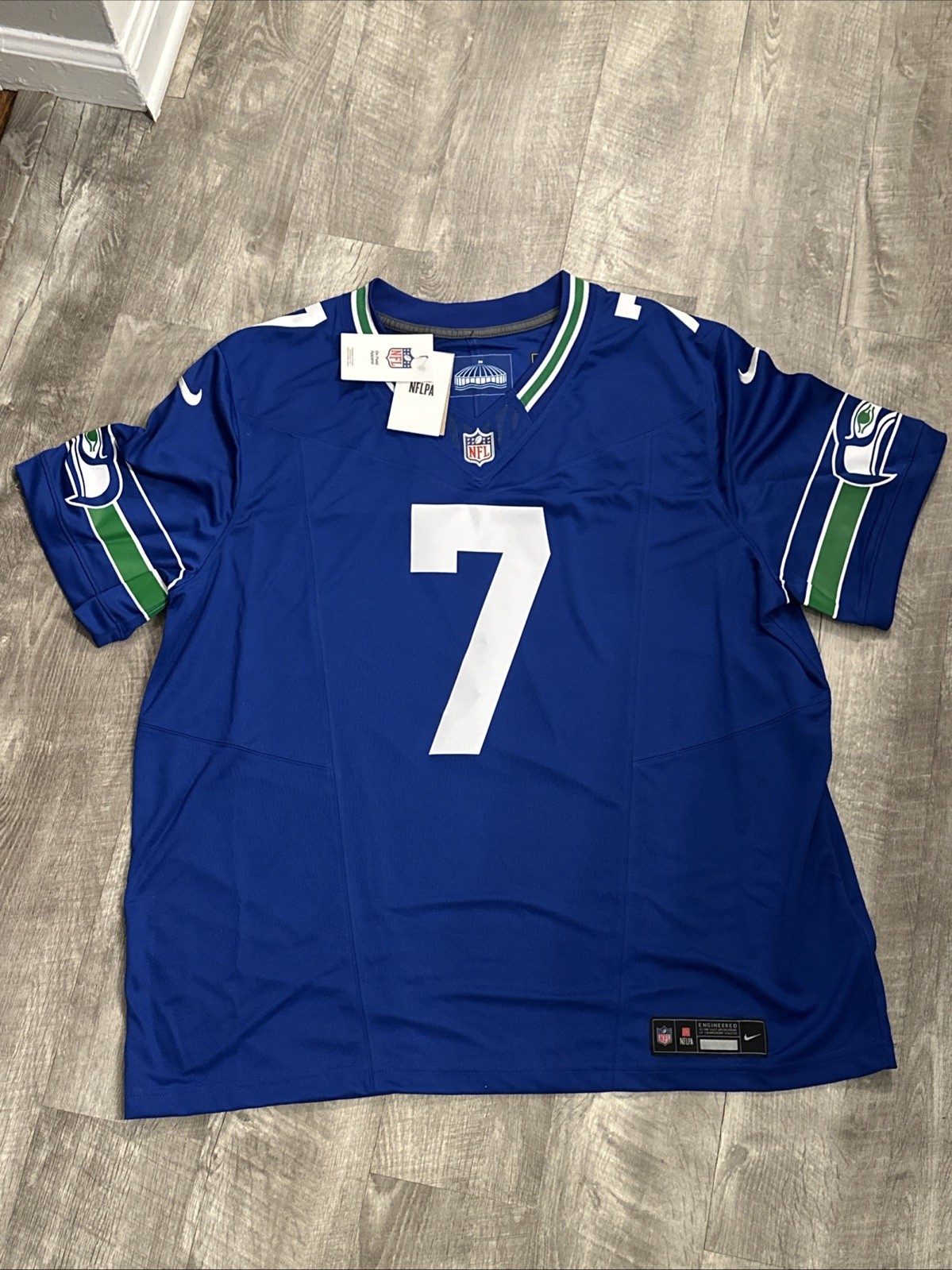 Nike Men’s Geno Smith Alternate FUSE Limited Seattle Seahawks Jersey Sz 2XL NFL