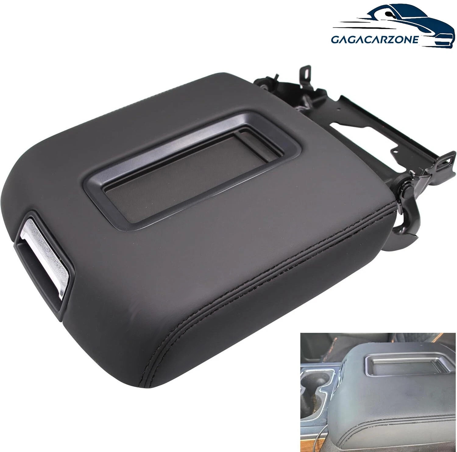 Leather Center Console Armrest Lid Black Fit For 2015-2019 Tahoe Yukon Suburban Leather Center Console Armrest Lid Black Fit For 2015-2019 Tahoe Yukon Suburban