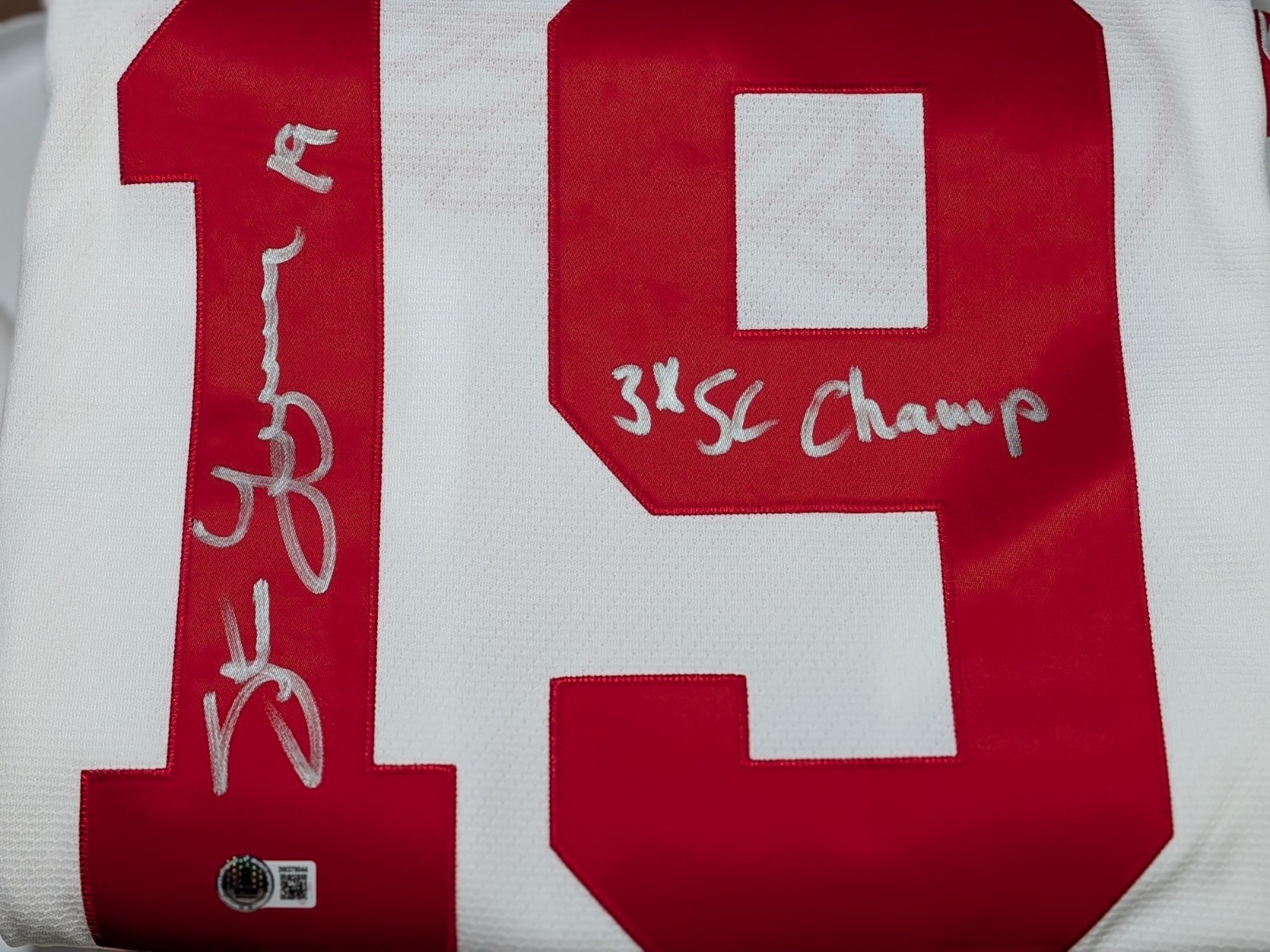 RARE Steve Yzerman Autographed Detroit Red Wings Jersey - “3X SC CHAMP