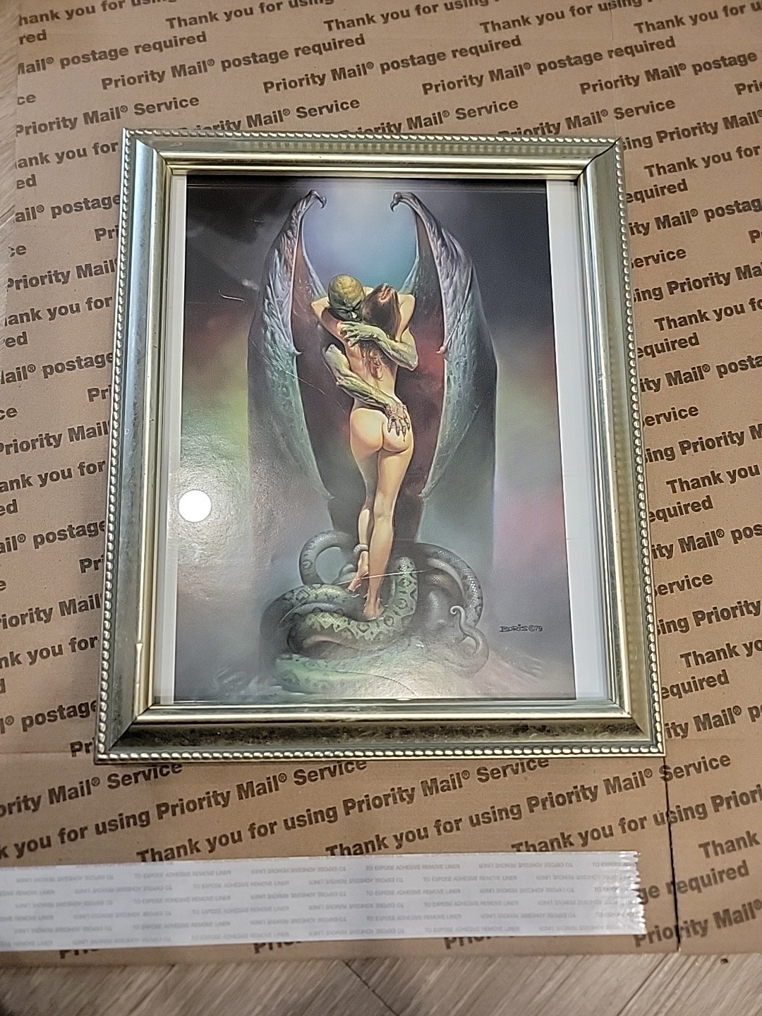 VAMPIRE\'S KISS BORIS VALLEJO FRAMED 12\ VAMPIRE\'S KISS BORIS VALLEJO FRAMED 12\