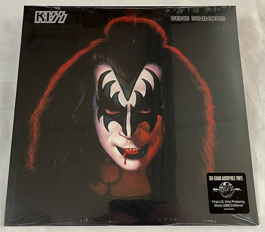 KISS Gene Simmons Solo LP Vinyl 180Gr Audiophile Poster 2014 release Hype Sealed