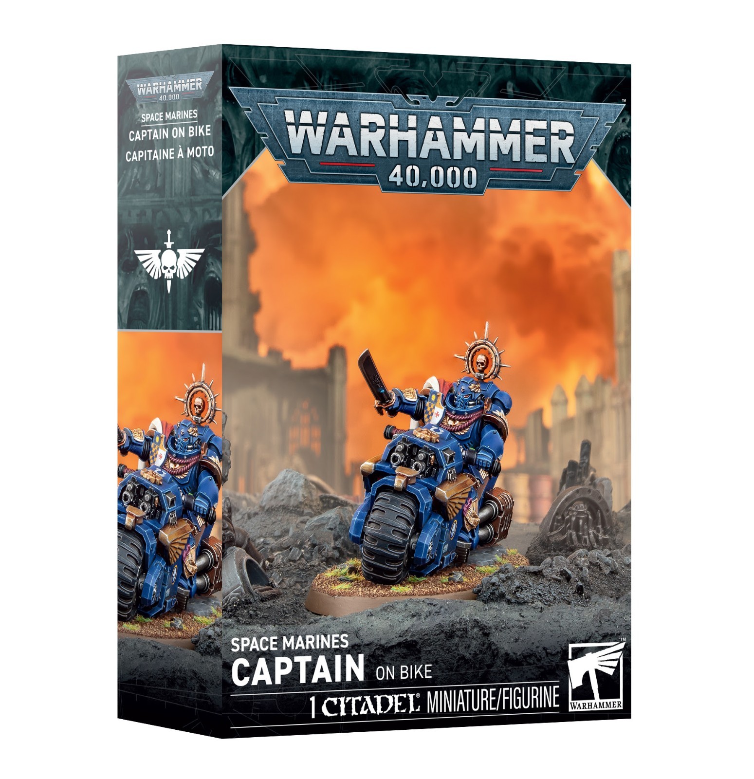 Space Marine Captain on Bike (New)  - Warhammer 40k (Pre-Order)