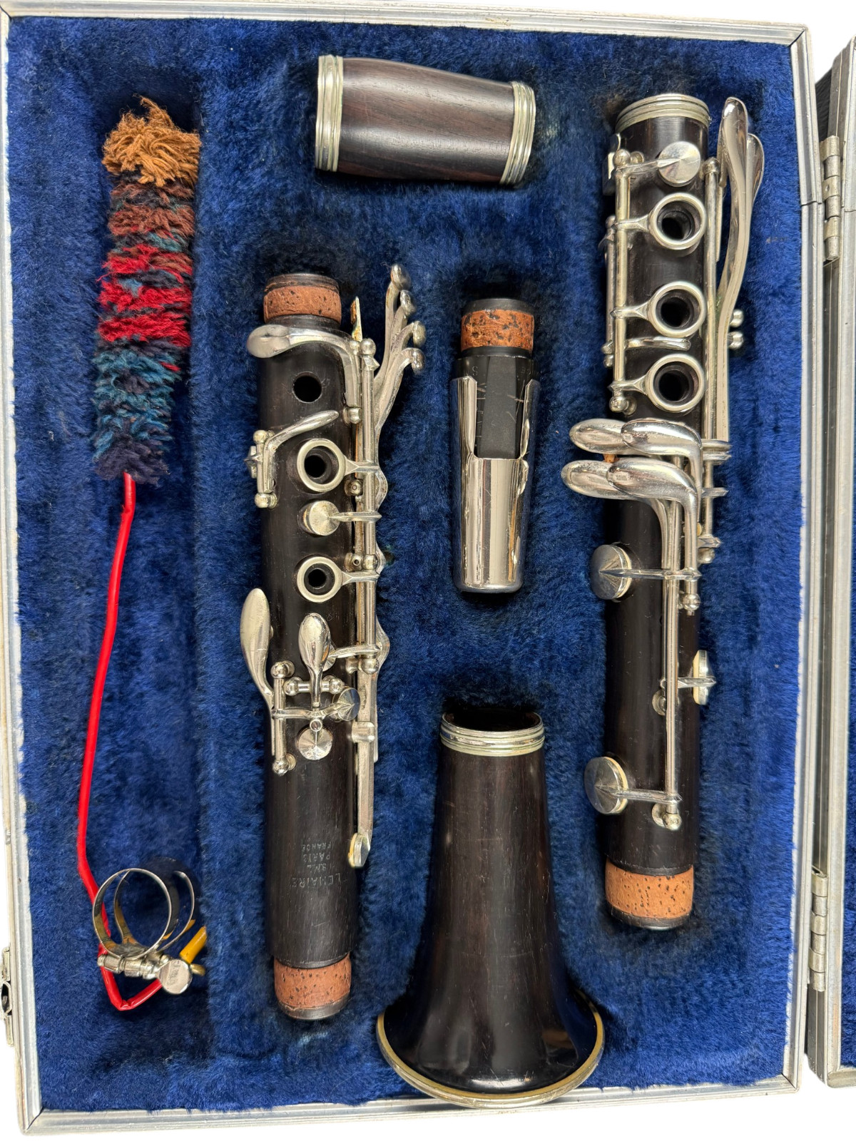 Vintage Lemaire SML Paris France Bohem System Wood Clarinet w/ Case Untested