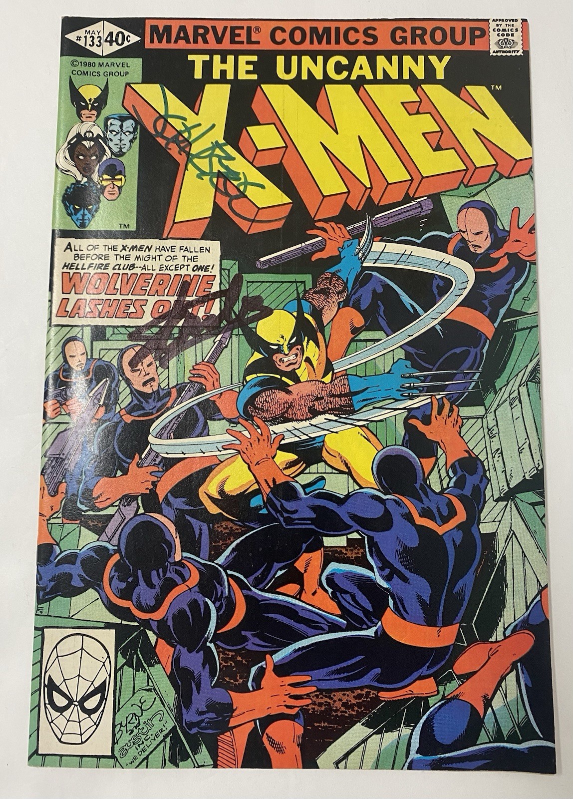 UNCANNY X-MEN # 133 Signed Stan Lee & John Byrne 1st Solo Wolverine VF UNCANNY X-MEN # 133 Signed Stan Lee & John Byrne 1st Solo Wolverine VF