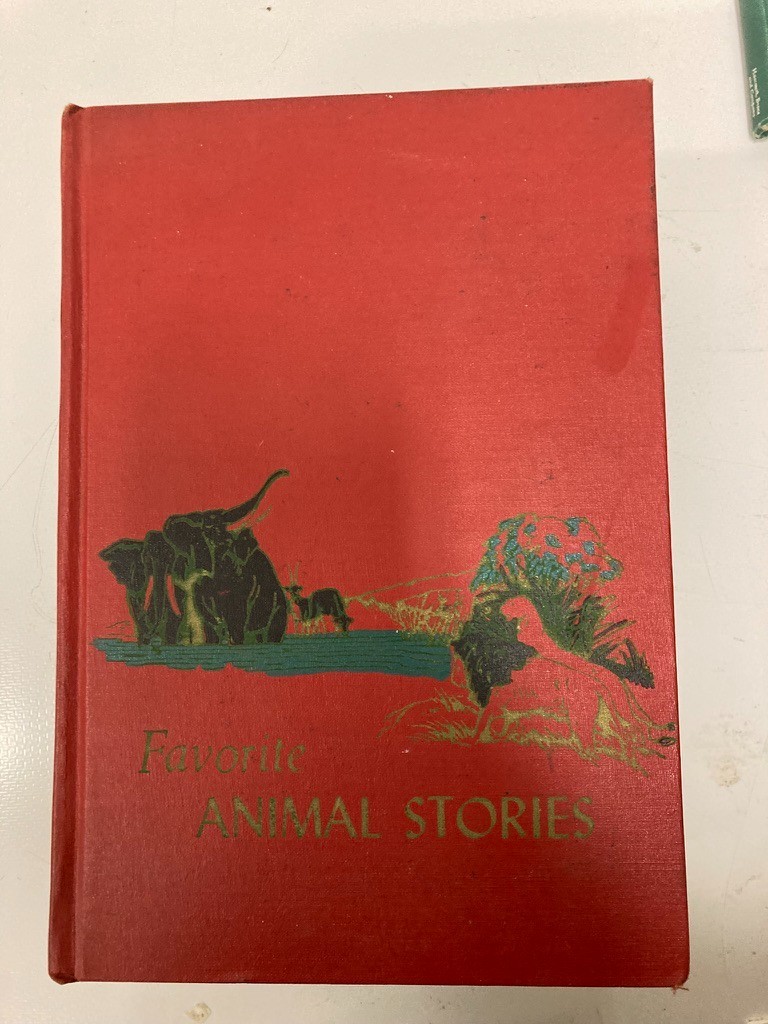 Vtg 1954 The Children\'s Hour Stories Favorite Animal Stories Vol 14 Red HC Vtg 1954 The Children\'s Hour Stories Favorite Animal Stories Vol 14 Red HC