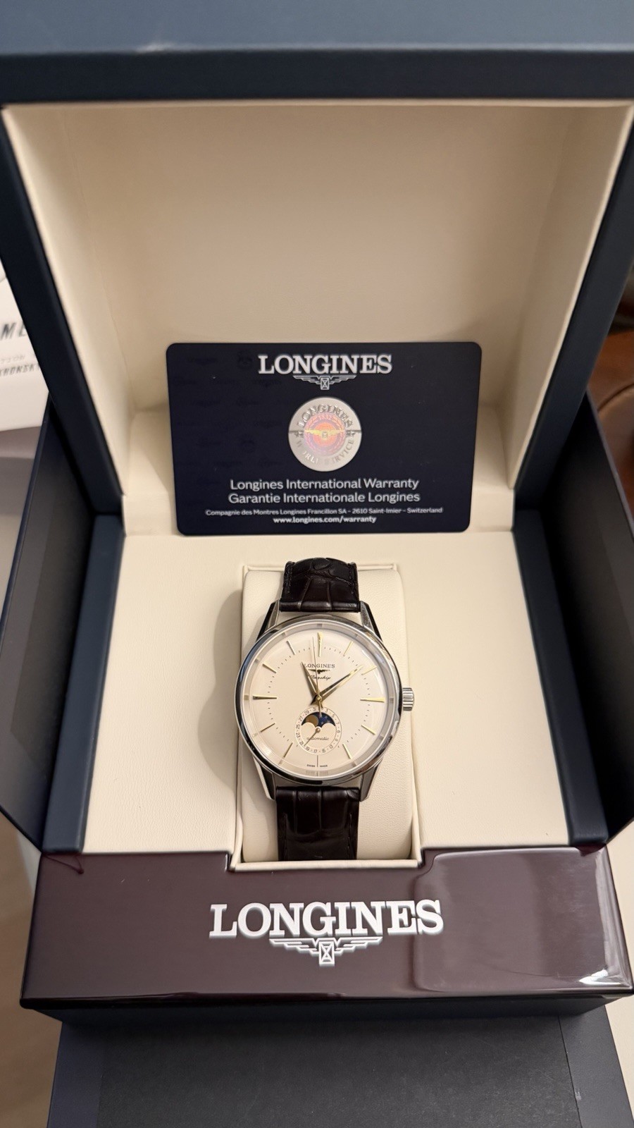 Longines Flagship Heritage Moonphase Men's Watch L48154022 Longines Flagship Heritage Moonphase Men's Watch L48154022
