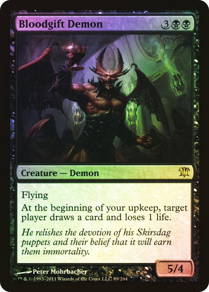 MTG FOIL Bloodgift Demon  - Innistrad #089