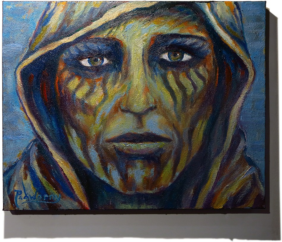 OOAK PORTRAIT OIL█PAINTING POP█REALIST ART█SIGNED VINTAGE ORIGINAL OUTSIDER█POP