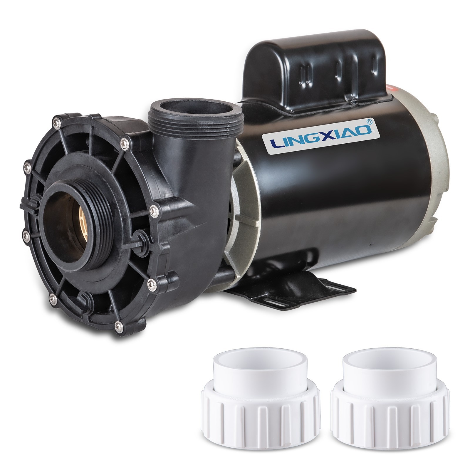 LINGXIAO SPA Pump, 4HP, 2 Speed, 56 Frame LX SPA Pumps Motor 220-240V, 2 in Port LINGXIAO SPA Pump, 4HP, 2 Speed, 56 Frame LX SPA Pumps Motor 220-240V, 2 in Port