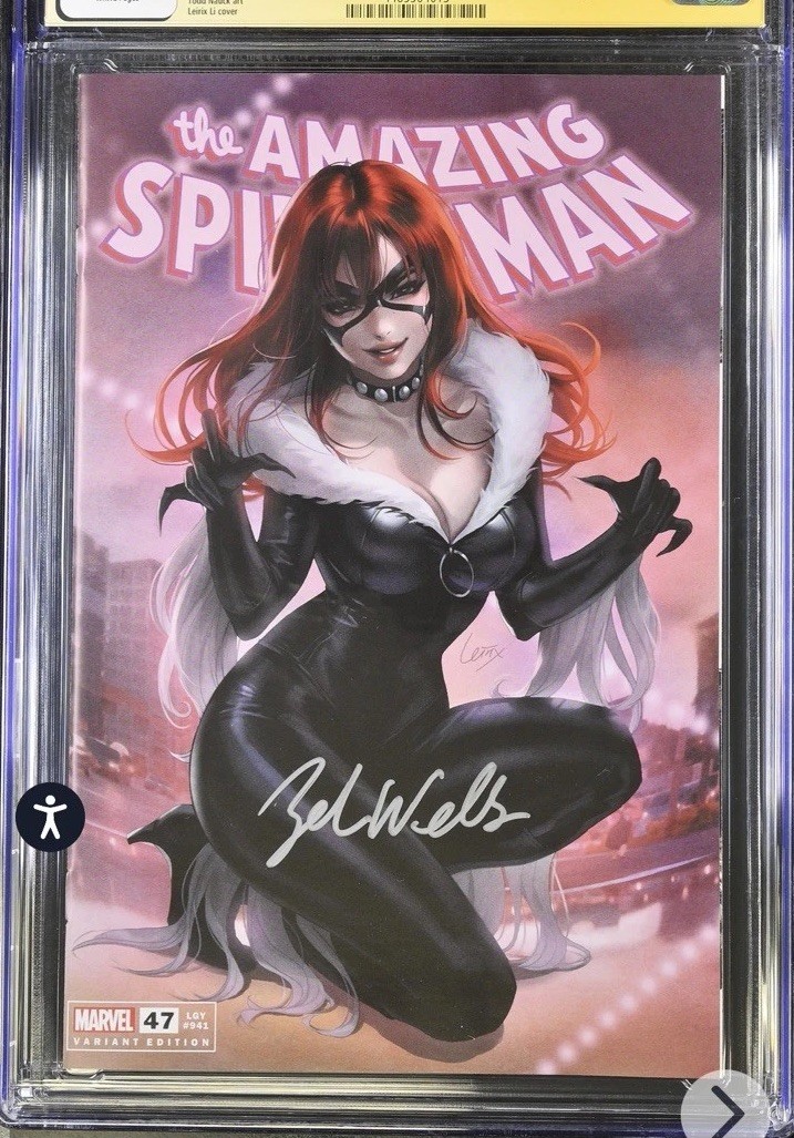 Amazing Spider-Man #47 Leirix Li Exclusive Unknown Comics CGC 9.8 Signed Zeb Amazing Spider-Man #47 Leirix Li Exclusive Unknown Comics CGC 9.8 Signed Zeb