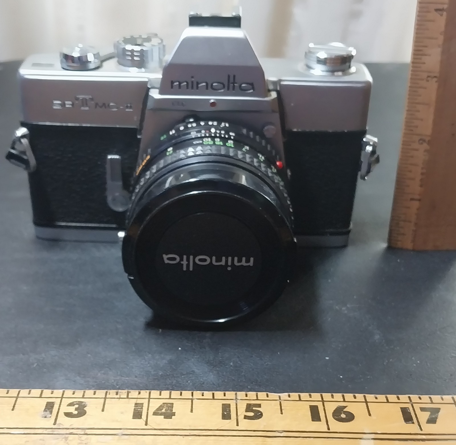 Vintage Minolta SRT MC-II 35mm Film Camera with Lens - Read Description