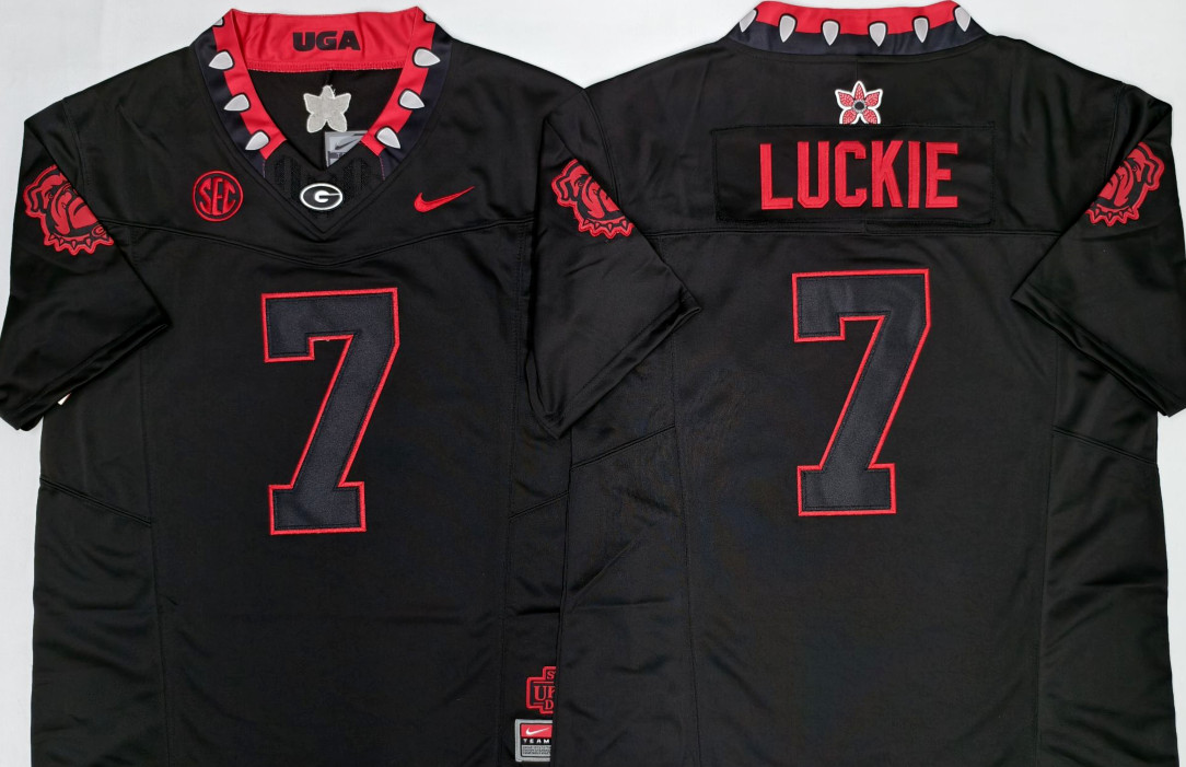 New Mens Lawson Luckie / Nate Frazier Georgia Bulldogs All Stitched Jersey New Mens Lawson Luckie / Nate Frazier Georgia Bulldogs All Stitched Jersey