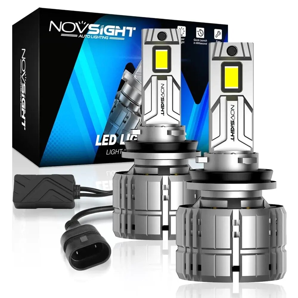 NOVSIGHT H11 H9 LED Headlight Bulbs Conversion High Low Beam 200W 40000LM 6500K