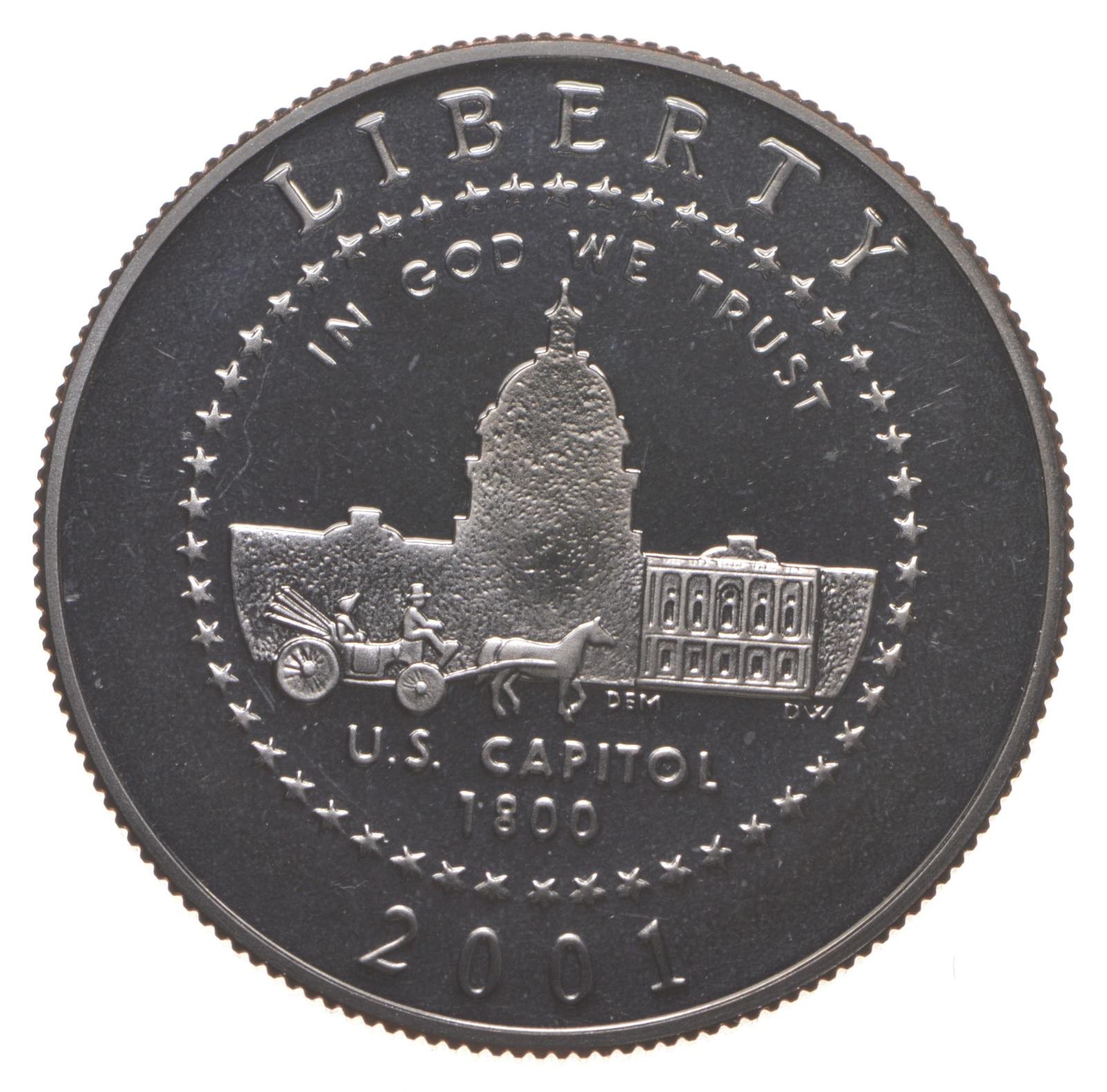 2001 Proof US Capitol Visitor Center Commemorative Half Dollar