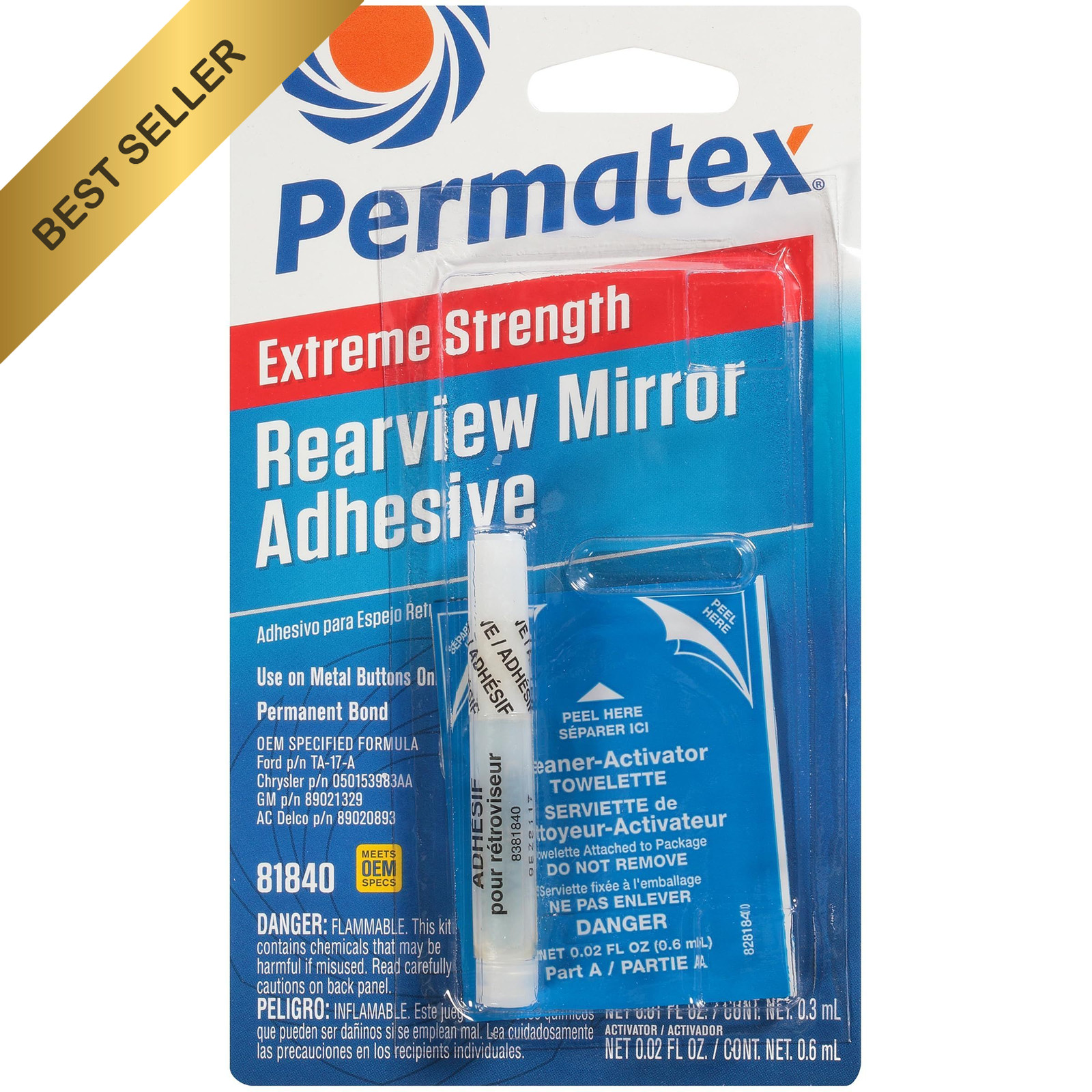 Permatex 81840 Extreme Rearview Mirror Adhesive Kit Professional Strength Permatex 81840 Extreme Rearview Mirror Adhesive Kit Professional Strength